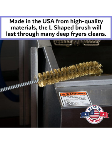 Cepillo de limpieza para freidoras FryOilSaver B53C - Alta temperatura