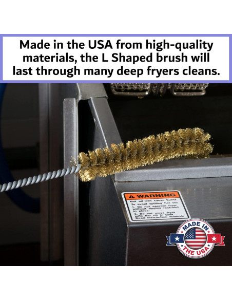 Cepillo de limpieza para freidoras FryOilSaver B53C - Alta temperatura