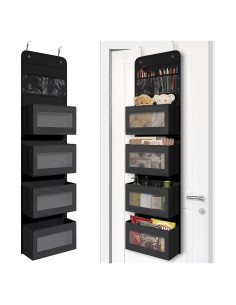 Organizador de Puerta Giraffe Creation 4 Bolsillos Negro