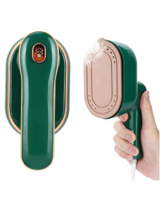 Plancha de Vapor de Viaje Biupky 970W 2 en 1 Verde