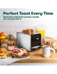 Tostadora Digital Bella 2 Rebanadas Acero Inoxidable Negro 2