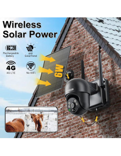 Cámara de Seguridad 4G LTE Solar Camzeb 3MP Inalámbrica 2
