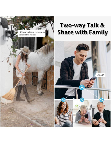 Cámara de Seguridad 4G LTE Solar Camzeb 3MP Inalámbrica