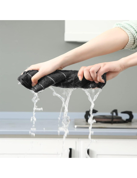 Juego de Toallas de Cocina y Paños de Platos Puomue 12 Pzas Microfibra