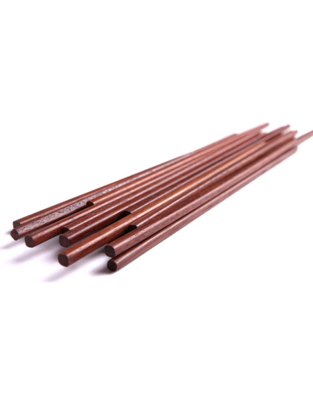 10 Pares de Palillos de Madera Reutilizables Mannice 25 cm