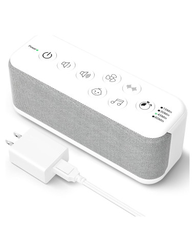 Máquina de Ruido Blanco Mesqool Recargable USB 42 Sonidos