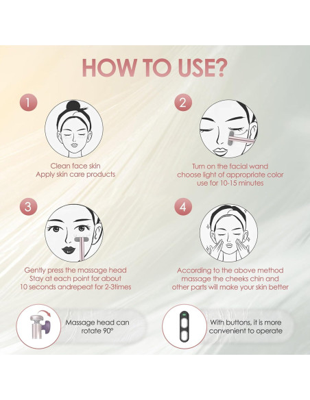 Masajeador Facial LED 7 Colores Shenzhen Ls-001 Rosa Masajeador Facial LED 7 Colores Shenzhen Ls-001 Rosa