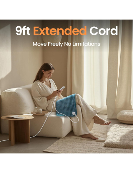 Almohadilla Calefactora GYENNO 60x30 cm 9 Niveles Calor