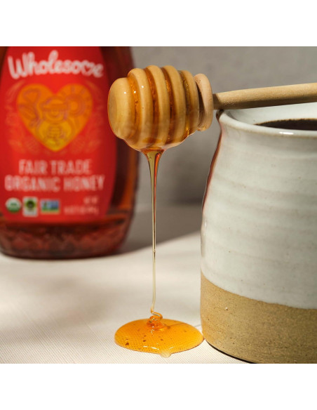 Miel Orgánica Wholesome 450g Pura Comercio Justo Libre Gluten