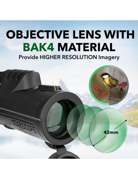 Monocular Starscope Pro 10x42 para Smartphone - Impermeable
