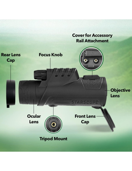 Monocular Starscope Pro 10x42 para Smartphone - Impermeable