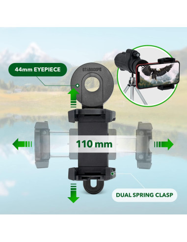 Monocular Starscope Pro 10x42 para Smartphone - Impermeable