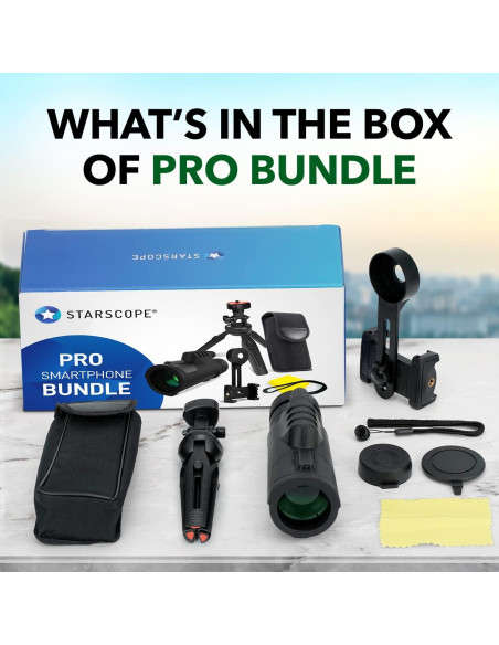 Monocular Starscope Pro 10x42 para Smartphone - Impermeable