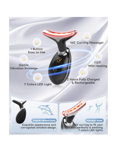 Masajeador Facial Sunpint 7 Colores Portátil para Piel 2