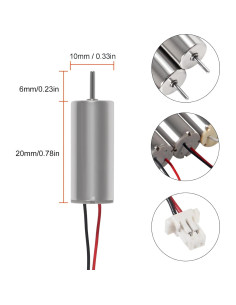 4 Motores Cepillados 8520 AEDIKO 3-5V 31500-53000RPM 2