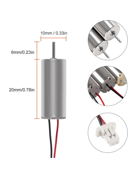 4 Motores Cepillados 8520 AEDIKO 3-5V 31500-53000RPM