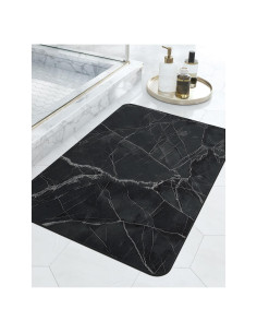 Alfombra de Baño DEXI 40x60 cm Antideslizante Negra