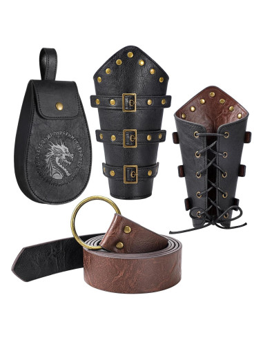 Set de Accesorios Medievales Berenlu - Cinturón y Muñequera