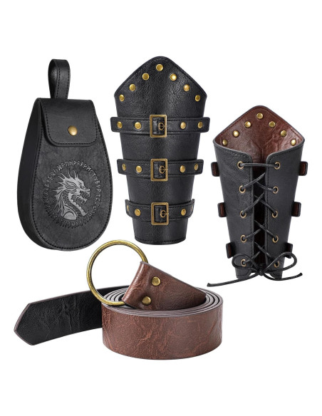 Set de Accesorios Medievales Berenlu - Cinturón y Muñequera