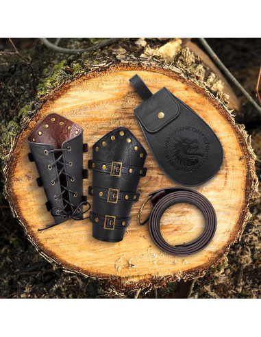 Set de Accesorios Medievales Berenlu - Cinturón y Muñequera