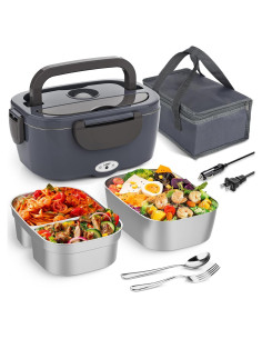 Calentador de Comida Eléctrico Carsolt 3 en 1 1.5L Acero Inoxidable