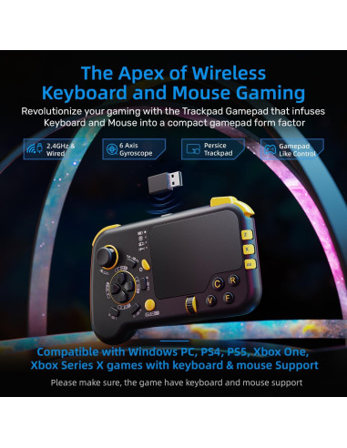 IFYOO GTP01P Touchpad Inalámbrico para Juegos - Negro