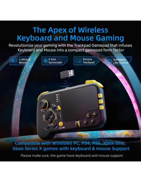 IFYOO GTP01P Touchpad Inalámbrico para Juegos - Negro