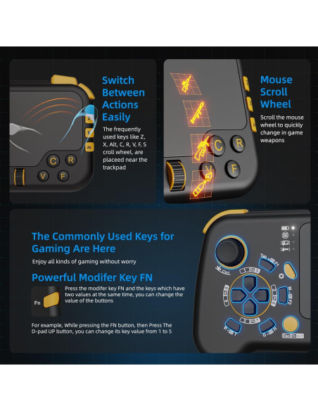 IFYOO GTP01P Touchpad Inalámbrico para Juegos - Negro