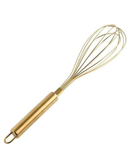 Batidor de Huevos Manual Angel's Peel Lounge Acero Inoxidable Dorado