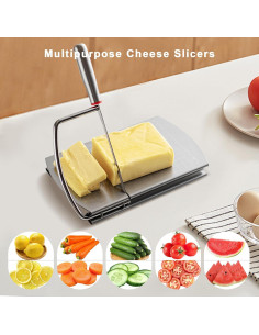 Cortador de Queso Manual Faat3 Coi4 Acero Inoxidable 20.8x12.4cm 2