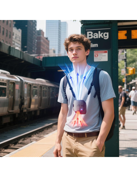 Ventilador de Cintura Portátil FULSUNT Y5 6000mAh 6 Velocidades