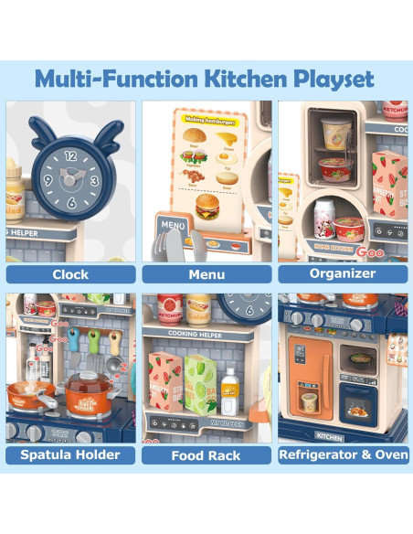 Cocina de Juguete RedCrab para Niños 75cm con Luz y Sonido