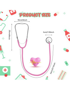 Estetoscopio Real para Niños ERDOGLY Rosa - Juguete Médico 2