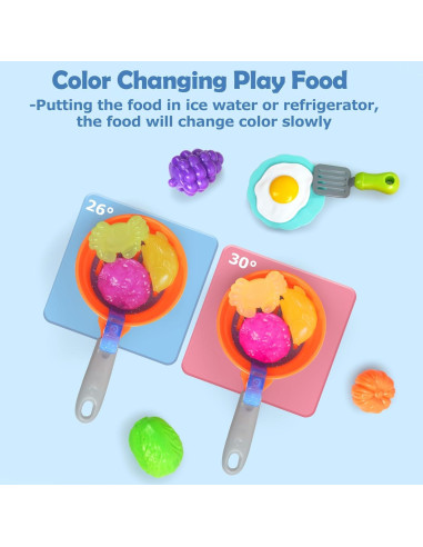 Cocina de Juguete RedCrab para Niños 75cm con Luz y Sonido