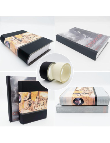 Cinta de Encuadernación de Libros Topiverse 61 cm x 7.32 m Negra