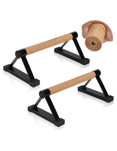 Barras de Flexiones de Madera Airogym - Soporte 600 lbs
