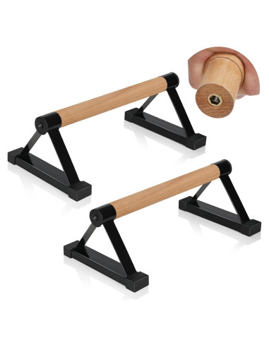 Barras de Flexiones de Madera Airogym - Soporte 600 lbs