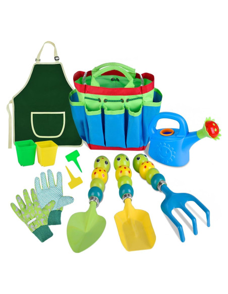 Juego de Jardinería para Niños 12 PCS - Herramientas Seguras