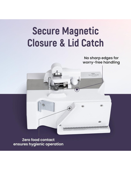 Abrelatas Eléctrico 4 en 1 Elitra Home Blanco - Afilador y Abrebotellas