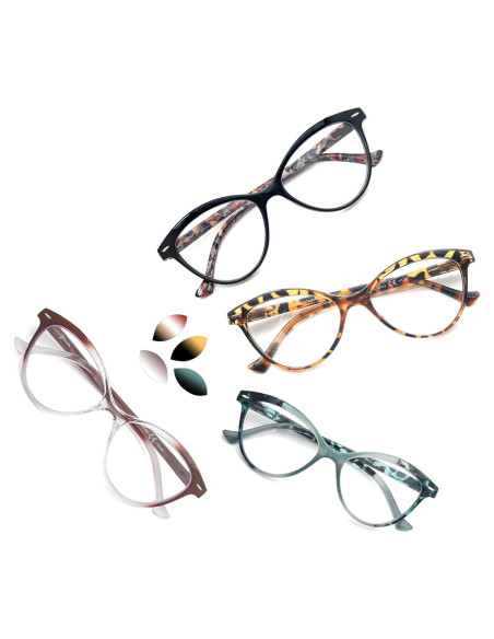 Gafas de Lectura MODFANS Ojo de Gato 4 Paquete 3.0x Gafas de Lectura MODFANS Ojo de Gato 4 Paquete 3.0x