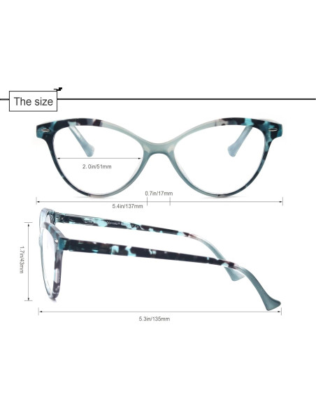 Gafas de Lectura MODFANS Ojo de Gato 4 Paquete 3.0x Gafas de Lectura MODFANS Ojo de Gato 4 Paquete 3.0x