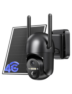 Cámara de Seguridad Solar 4G LTE Tefrio 2K Inalámbrica Exterior