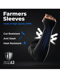 Mangas Resistentes a Cortes OriStout HPPE - Protección Jardinería 2