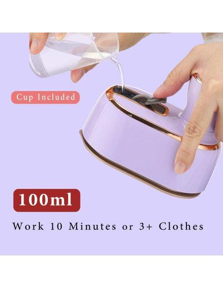 Mini Plancha de Vapor HFLYJPYW Púrpura 1000W Portátil Mini Plancha de Vapor HFLYJPYW Púrpura 1000W Portátil