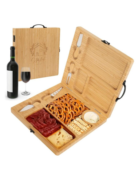 Tabla de Charcutería Plegable Storybook Living 61x30.5cm Bambú