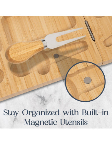 Tabla de Charcutería Plegable Storybook Living 61x30.5cm Bambú