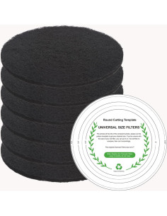 Filtros de Carbón Activado Ecurfu para Cubo de Compostaje 6 Pzas 2