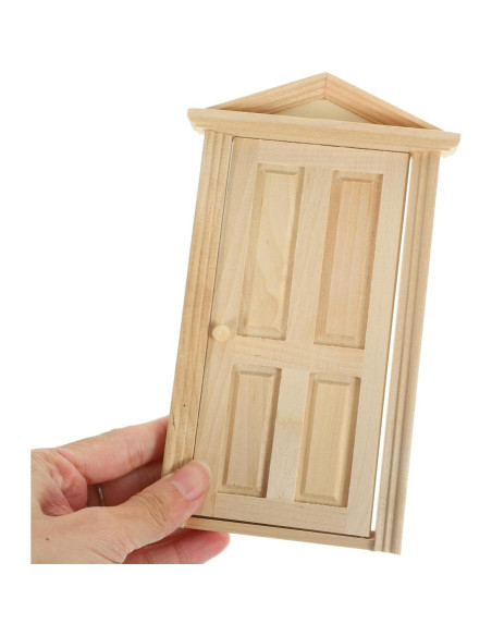 Puerta de Madera Mini Zerodeko 1:12 para Casa de Muñecas Puerta de Madera Mini Zerodeko 1:12 para Casa de Muñecas