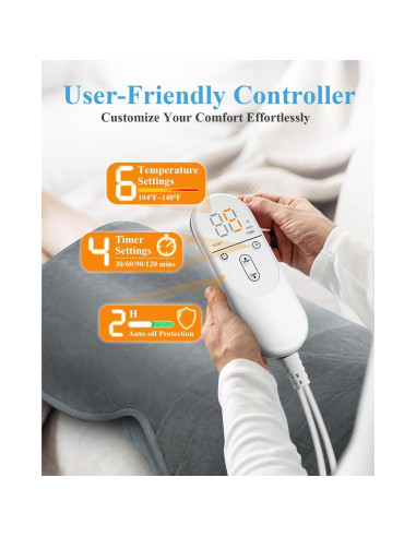 Almohadilla Calefactora GORAMEILG 56x94cm para Cuello y Espalda