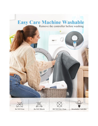 Almohadilla Calefactora GORAMEILG 56x94cm para Cuello y Espalda